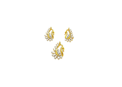 Gold Plated | Stud Pendant Sets